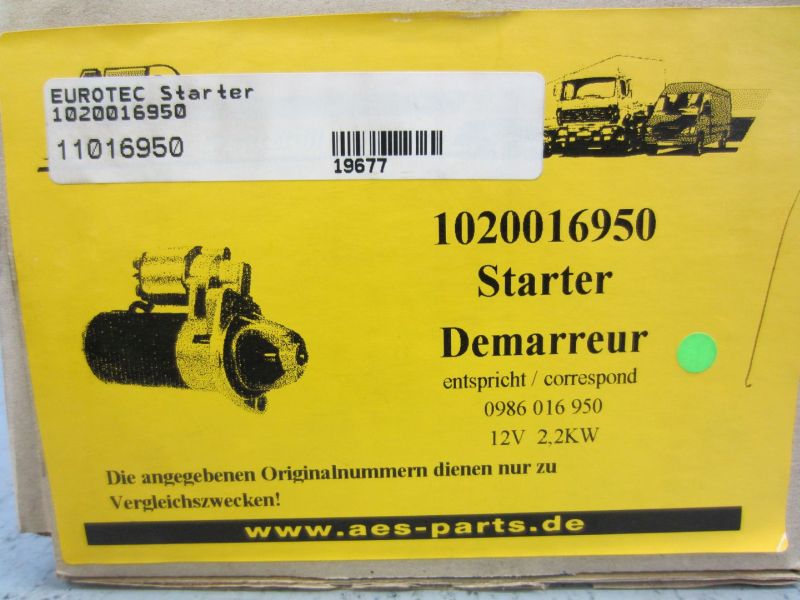 Anlasser Starter für Citroen Jumper Peugeot BoxerERSATZTEIL