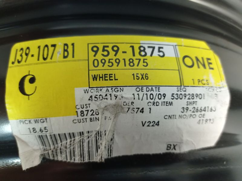 Stahlfelge 6JX15 LK5X100